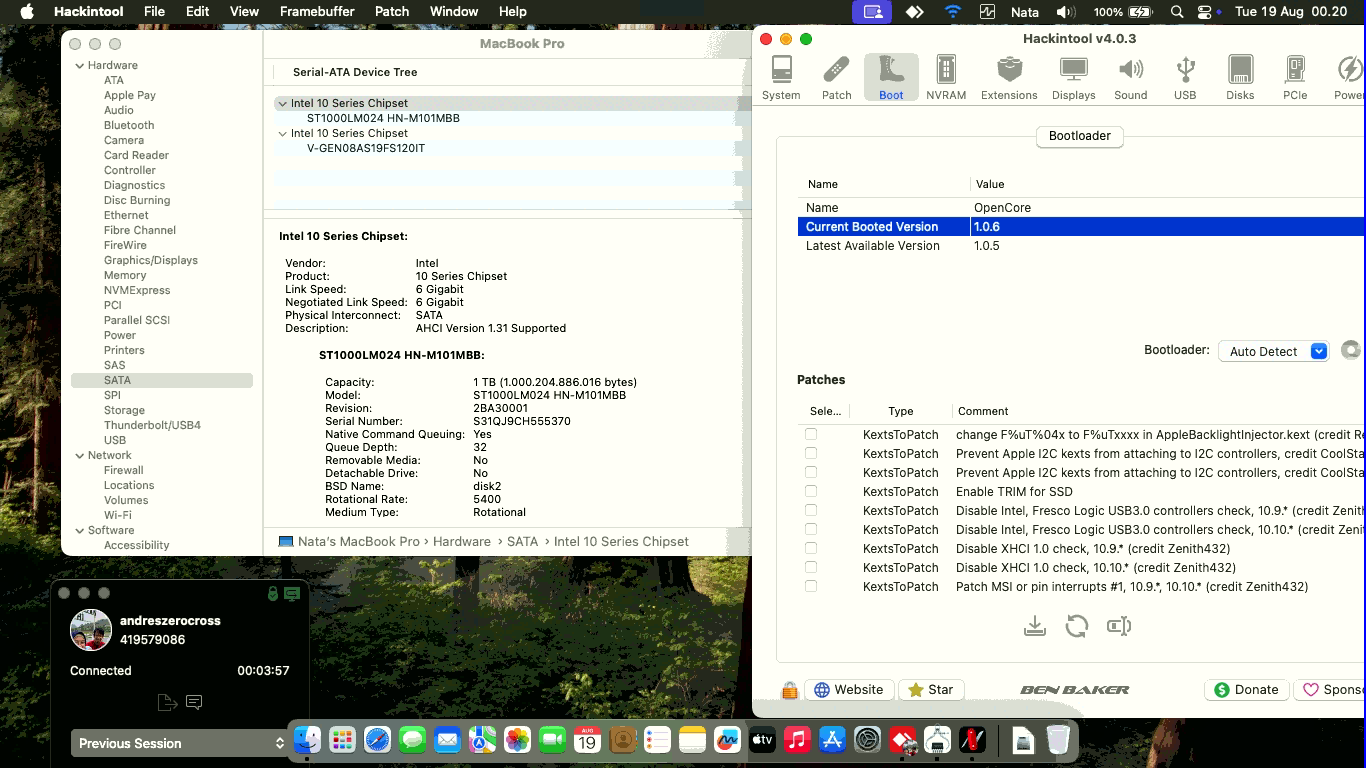 Acer Aspire E5 475G 525V [SkyLake   Intel HD 520 + I2C]   OpenCore 1